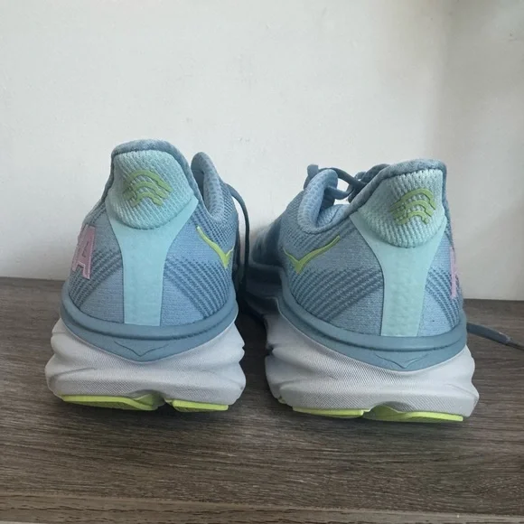 HOKA Clifton 9 Dusk Pink Twilight 1132211-DNK Women’s 10.5D Wide Running Shoe - Picture 10 of 14